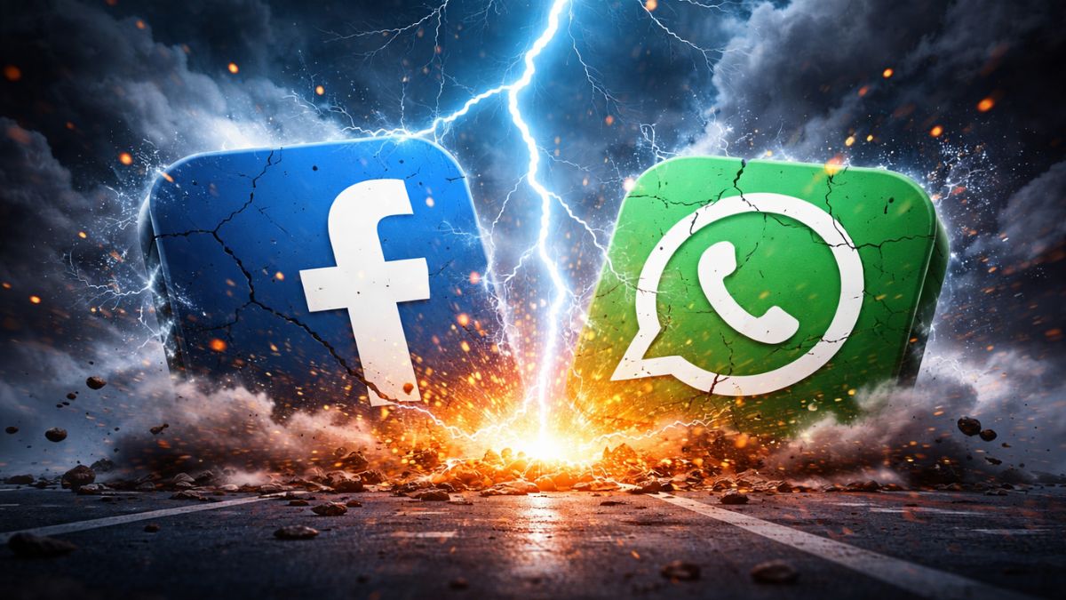 Whatsapp se cae junto con Facebook. Imagen ChatGPT