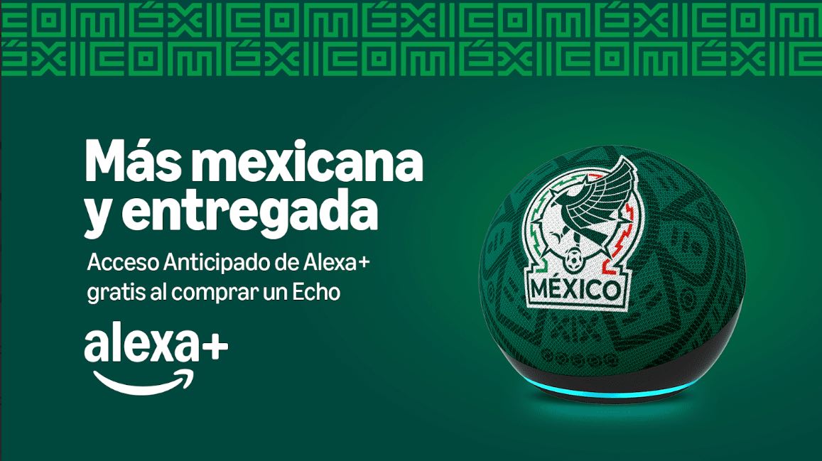 Amazon Echo Dot edición limitada de la Selección Nacional. Imagen: Cortesía Amazon.
