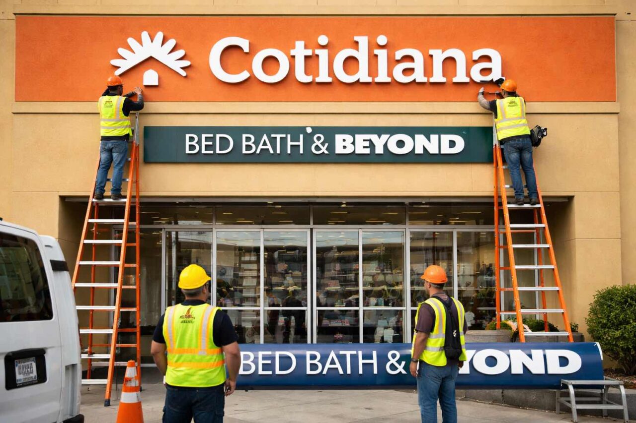 Bed Bath & Beyond cambia su nombre a Cotidiana. Entrevista exclusiva. Imagen: IA.