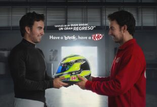 KitKat presenta su campaña "Come Back" con Sergio "Checo" Pérez. Foto: Cortesía KitKat.