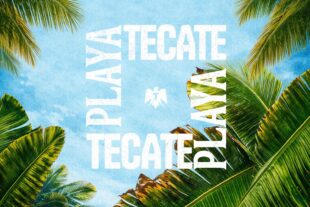 Acceso Playa Tecate en el paraíso tropical de Tulum. Imagen: Cortesía Tecate.
