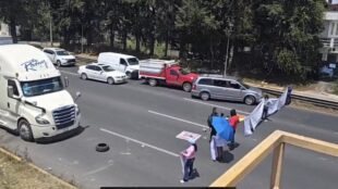 Bloqueo México - Toluca hoy. Imagen