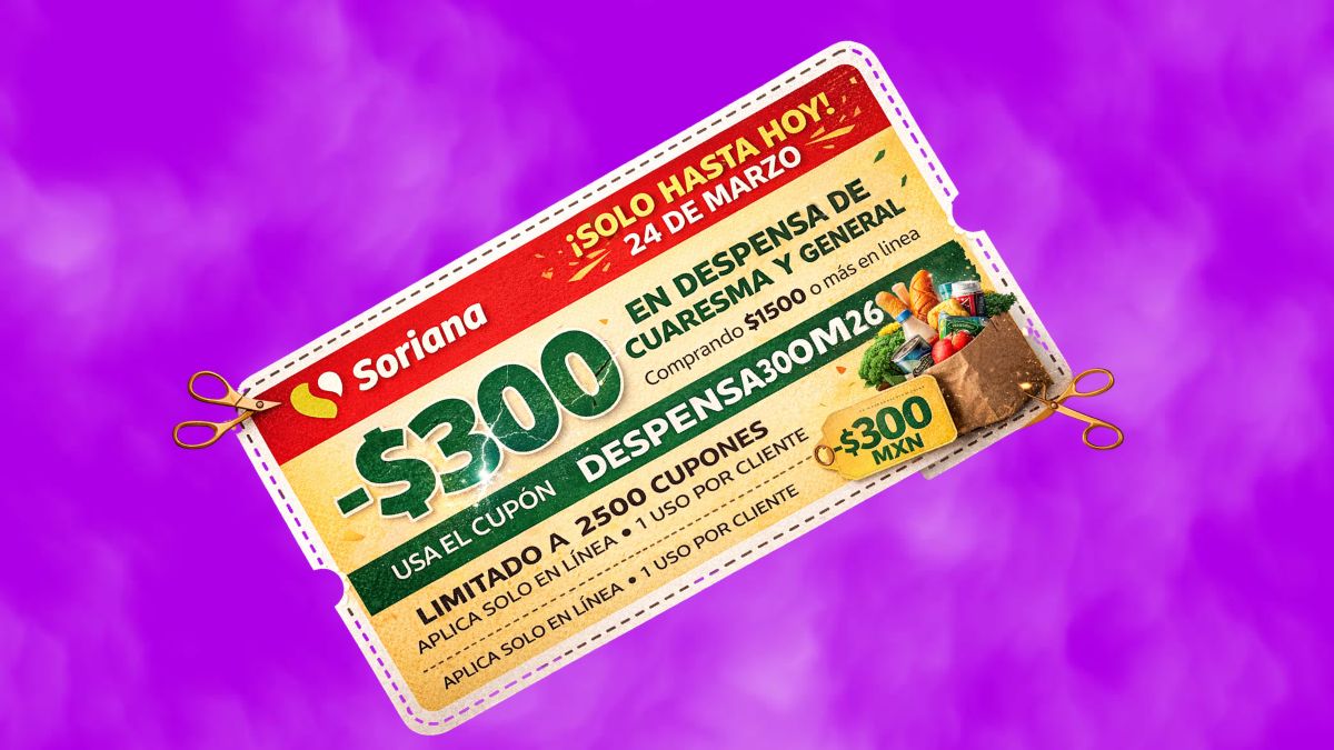 Soriana lanza cupón 300 pesos descuento. Imagen ChatGPT