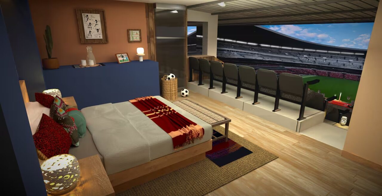 Airbnb ofrece dormir en el Estadio Azteca. Foto: Cortesía Airbnb.