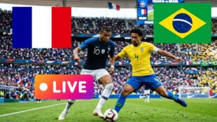 Francia vs Brasil. Canva, IA
