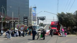 Bloqueo en 1 de Mayo. Imagen cortesía