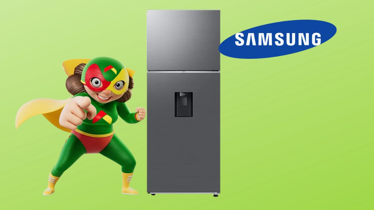 Bodega Aurrera remata refrigerador Samsung. Cortesía marcas