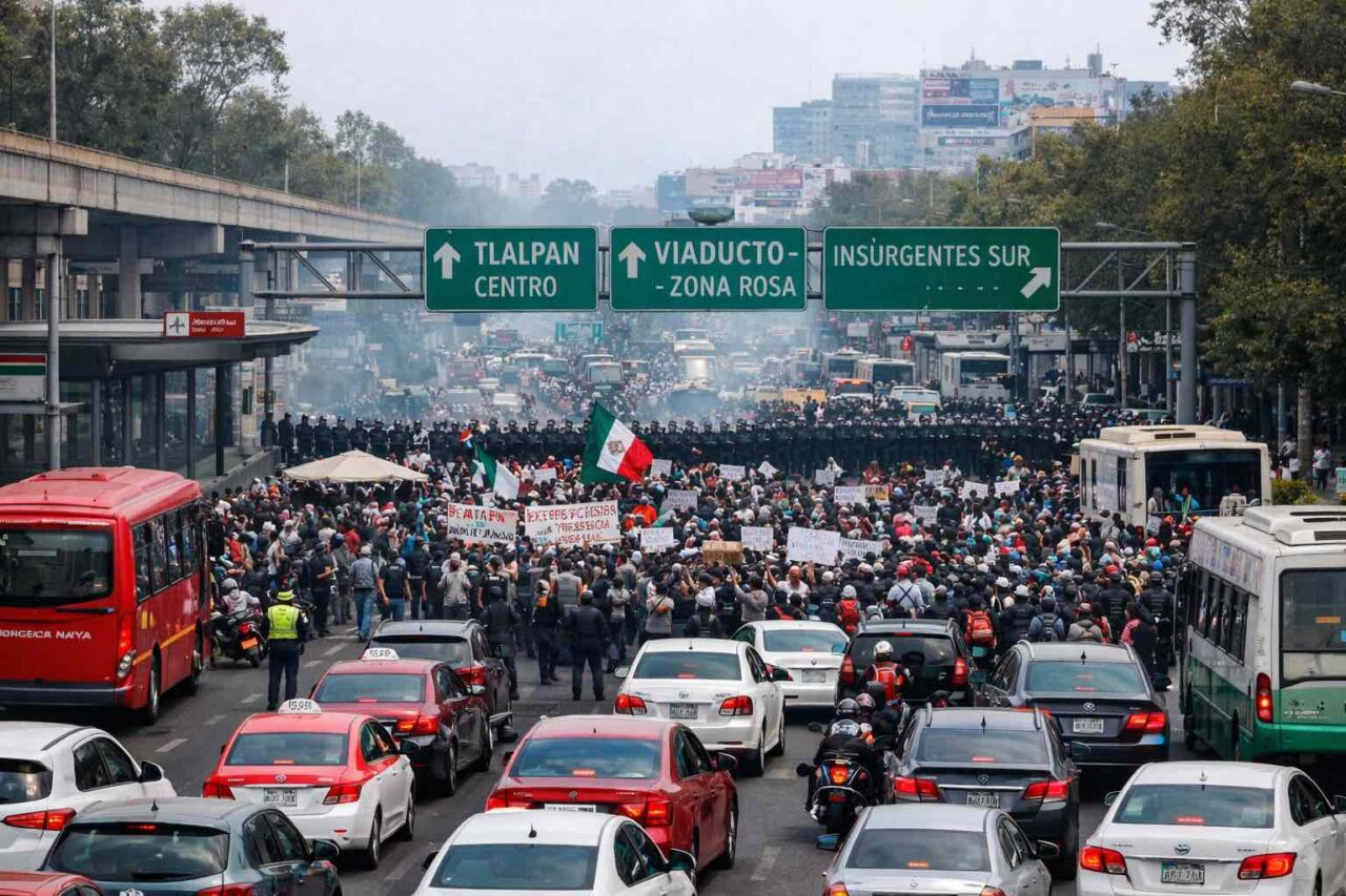 Marchas 26 de marzo de 2026 Ciudad de México. Imagen: IA.