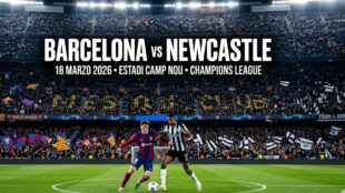 Barcelona vs Newcastle. Imagen IA