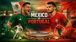 México vs Portugal. Imagen IA