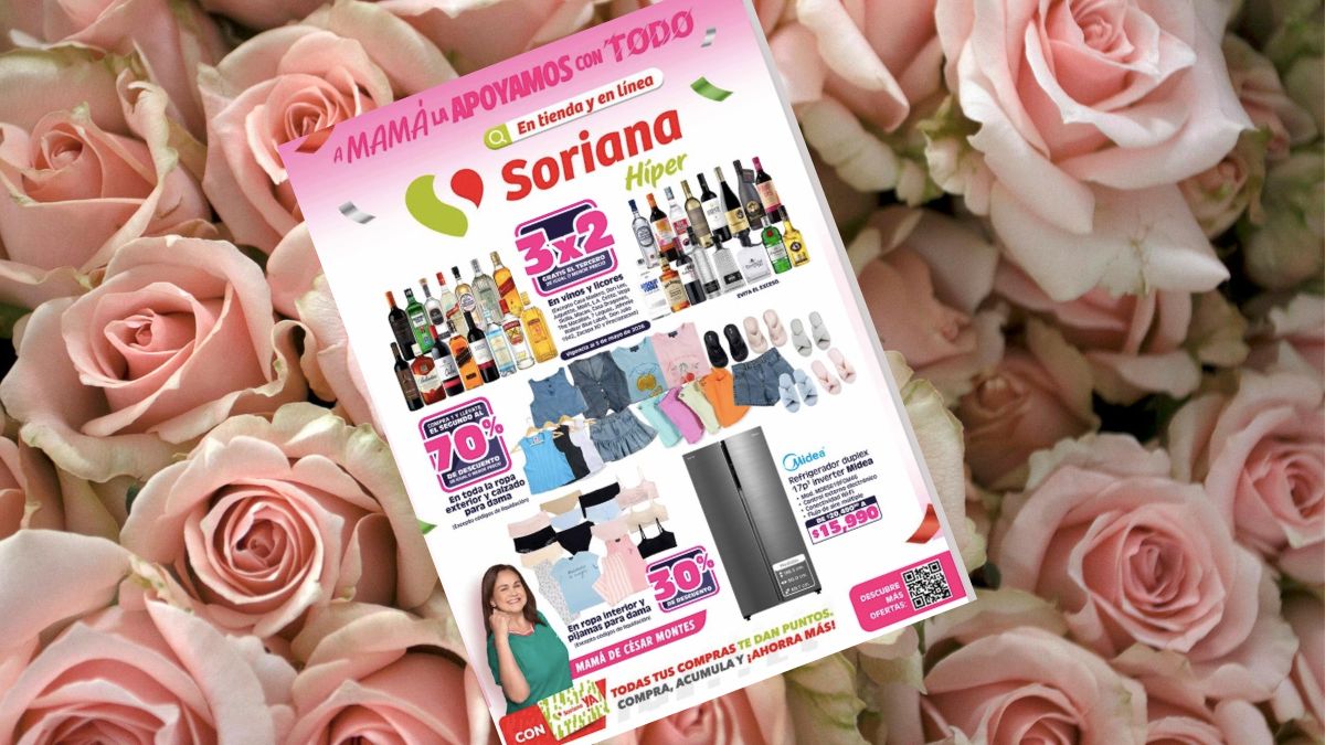 Soriana lanza folleto Día de las Madres 2026. Imagen IA