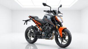 Motocicleta KTM Duke 200 CC 2026. Imagen marca, IA