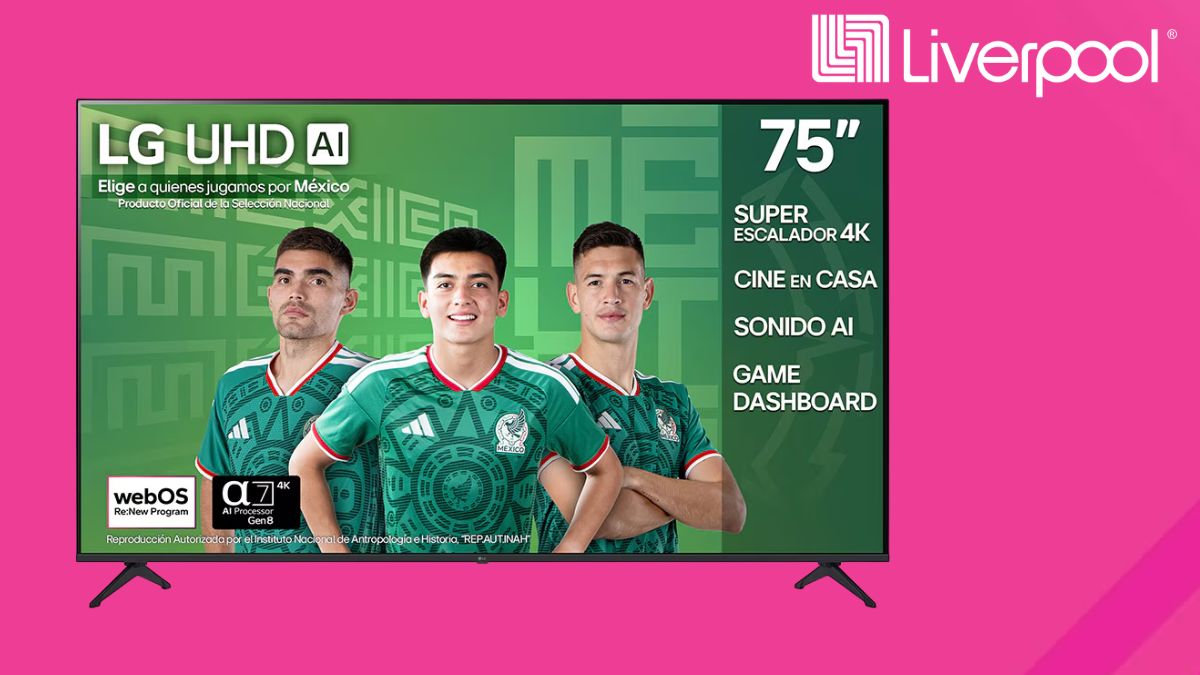 Liverpool liquida UHD 75 pulgadas. Imagen marca