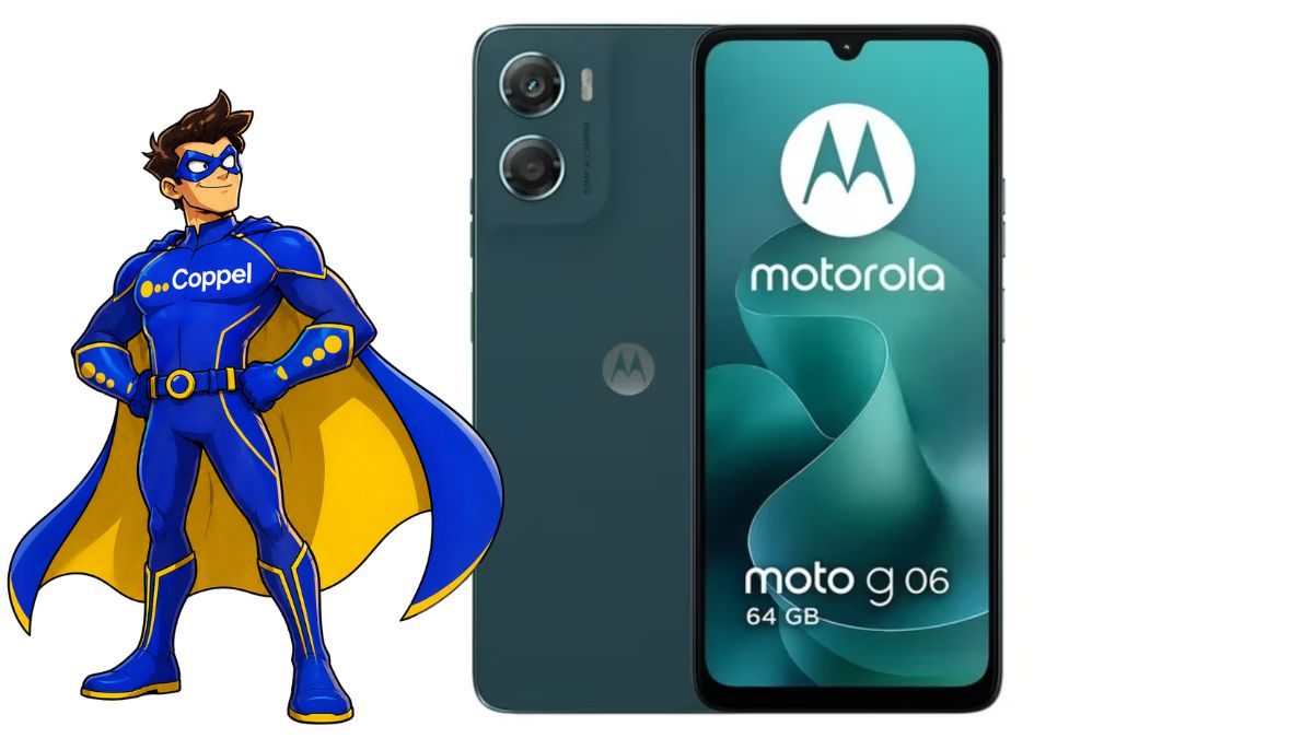 Moto G06. Imagen marca, Canva, IA
