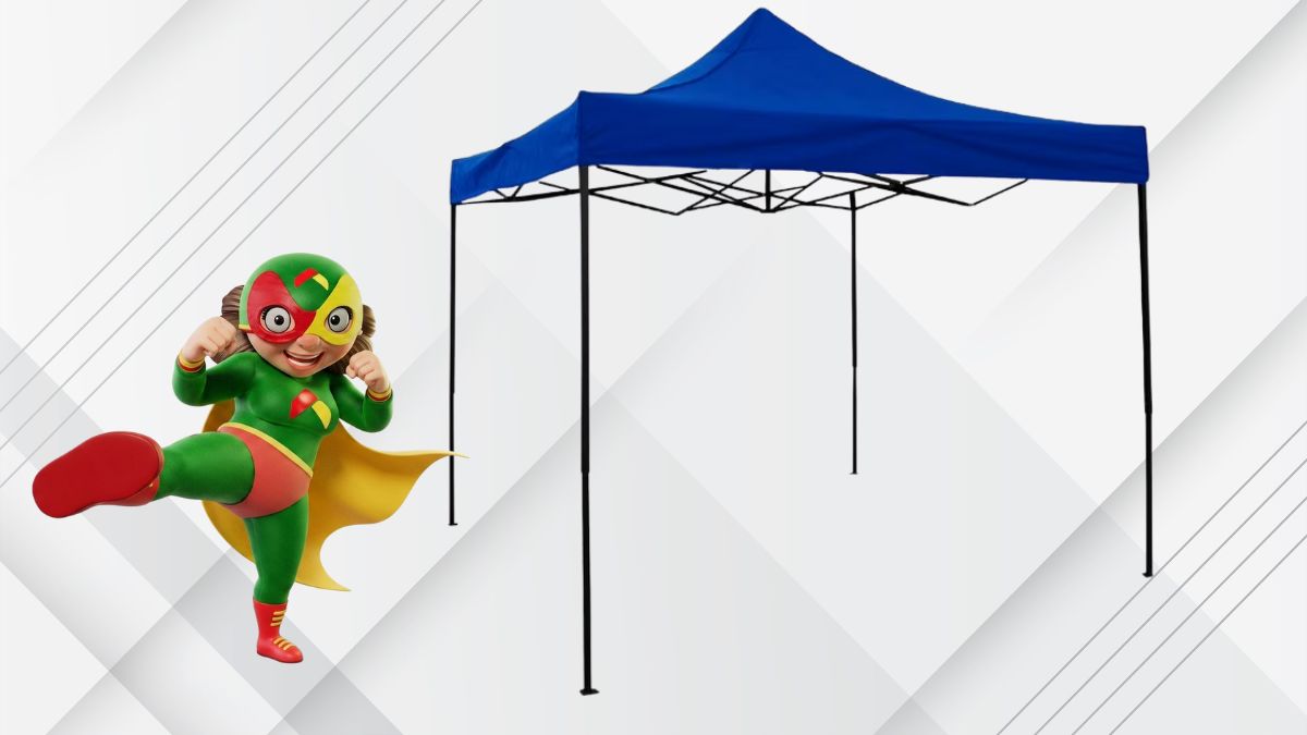 Bodega Aurrera remata toldo para fiestas. Imagen marca, Canva
