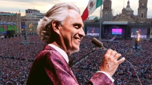 Andrea Bocelli en el Zócalo CDMX. Imagen especial