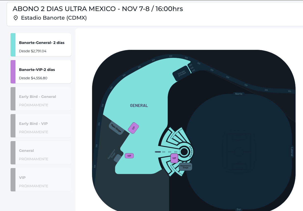 Precios ULTRA México en app FANKI.