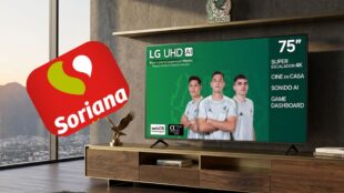 Soriana remata pantalla LG 75 pulgadas.