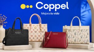 Coppel bolsos 50%. Imagen marcas, IA, Canva