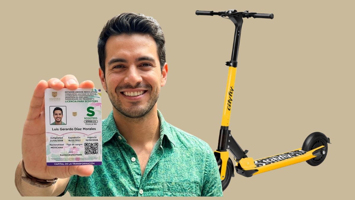 Licencia para scooters en CDMX. Imagen IA, Canva, marcas