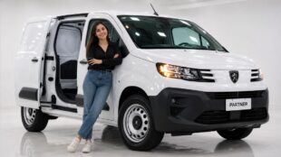 Peugeot Partner. Cortesía marca, Canva, IA