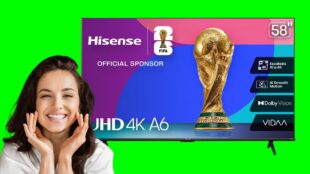 Coppel remata pantalla Hisense. Imagen marca, Canva
