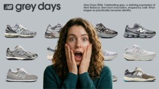 New Balance Gray Days. Imagen marca, especial