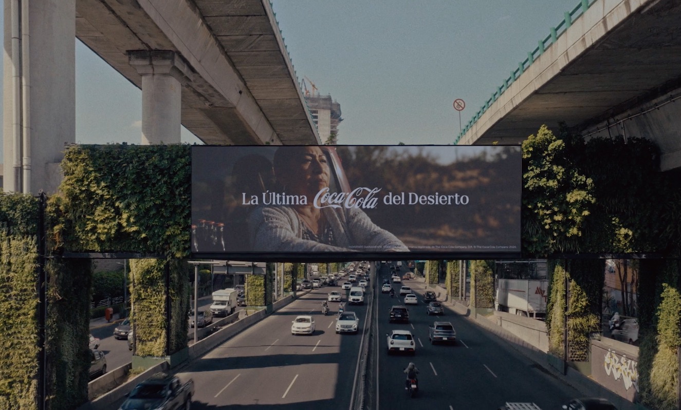La campaña "La última Coca-Cola del desierto" de VML Mexico City / NY / Sao Paulo se llevó el oro en el Festival Cannes Lions 2026 en la categoría Outdoor. Foto: Cortesía VML.