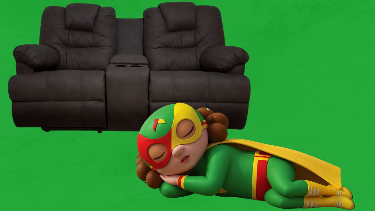 Bodega Aurrera sofa. Imagen marcas, IA, Canva.