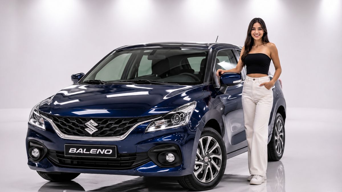 Suzuki Baleno 2026. Imagen marcas, IA, Canva