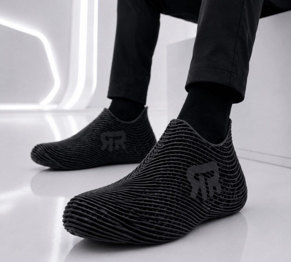 Tala Rangel presume zapatillas personalizadas hechas en impresora 3D de SIDHE 3D. Foto: Cortesía.