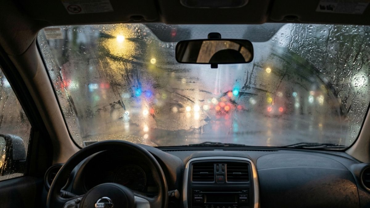 Vidrio empañado del auto, soluciones. Imagen especial