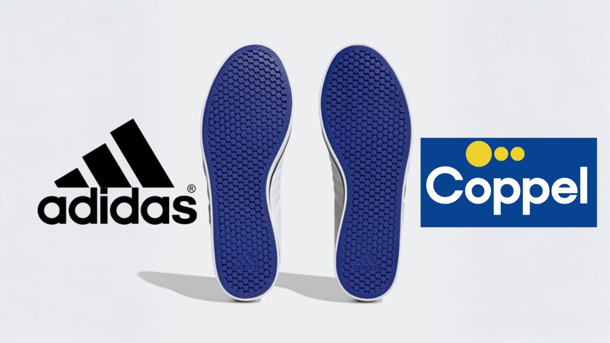 Tenis blancos Adidas en Coppel. Imagen marcas
