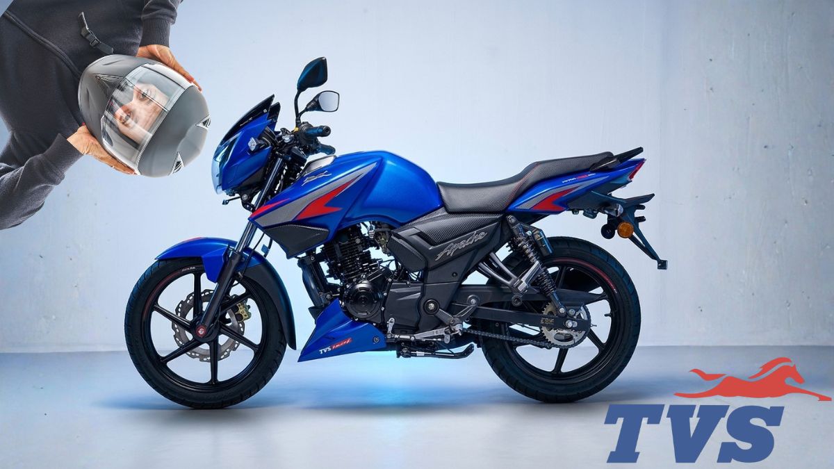 Coppel remata TVS moto. Imagen marca, IA, TVS, Canva