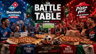 Domino’s y Pizza Hut convierten el Mundial en una batalla por la mesa. Imagen: IA.