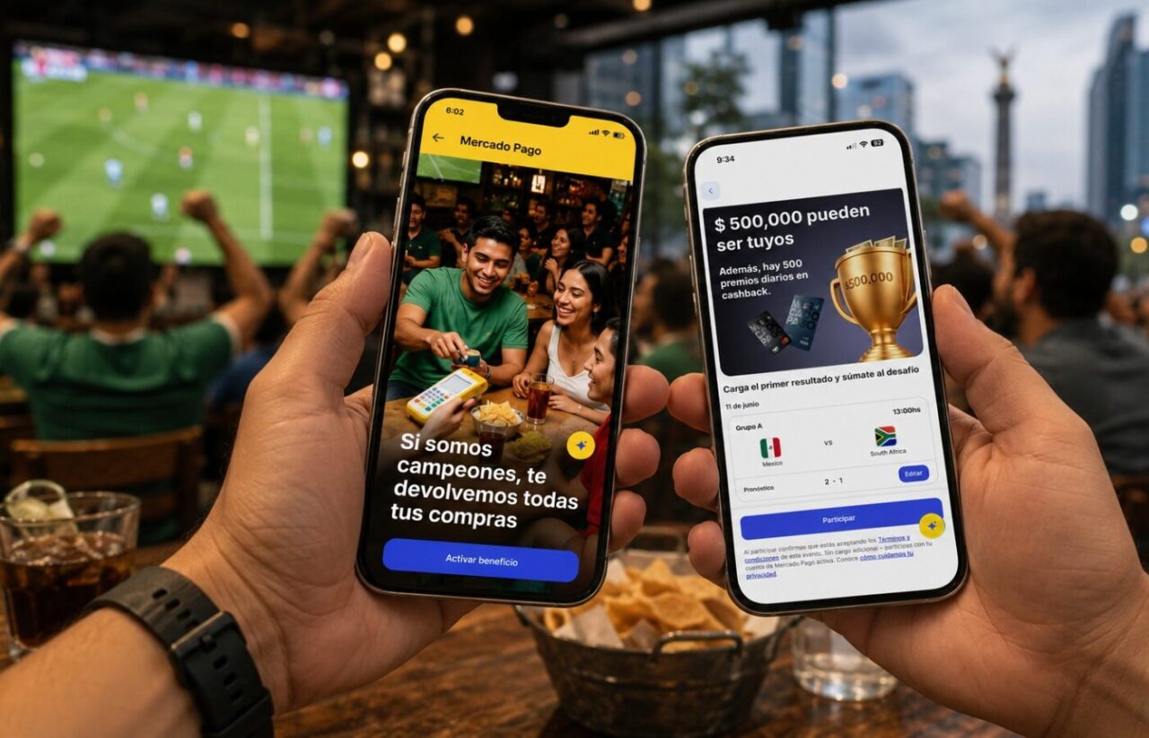 Mercado Pago convierte el Mundial en juego, cashback y premios. Foto: Cortesía Mercado Pago.
