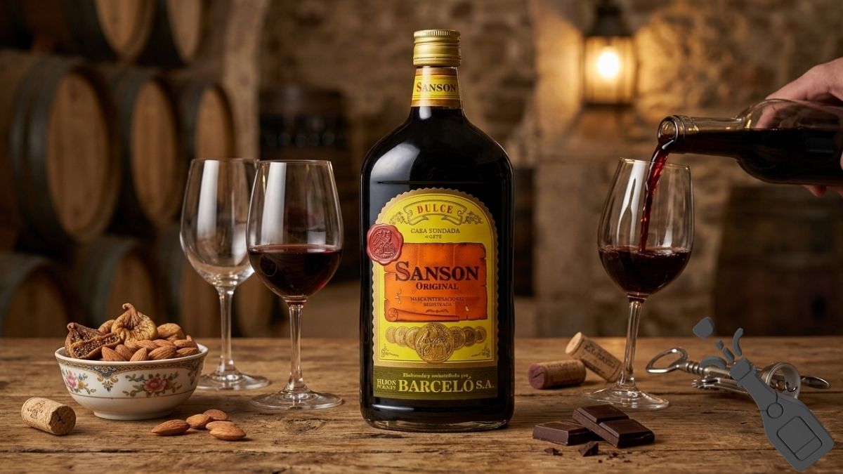 Vino Sansón. Imagen de la marca, IA, Canva