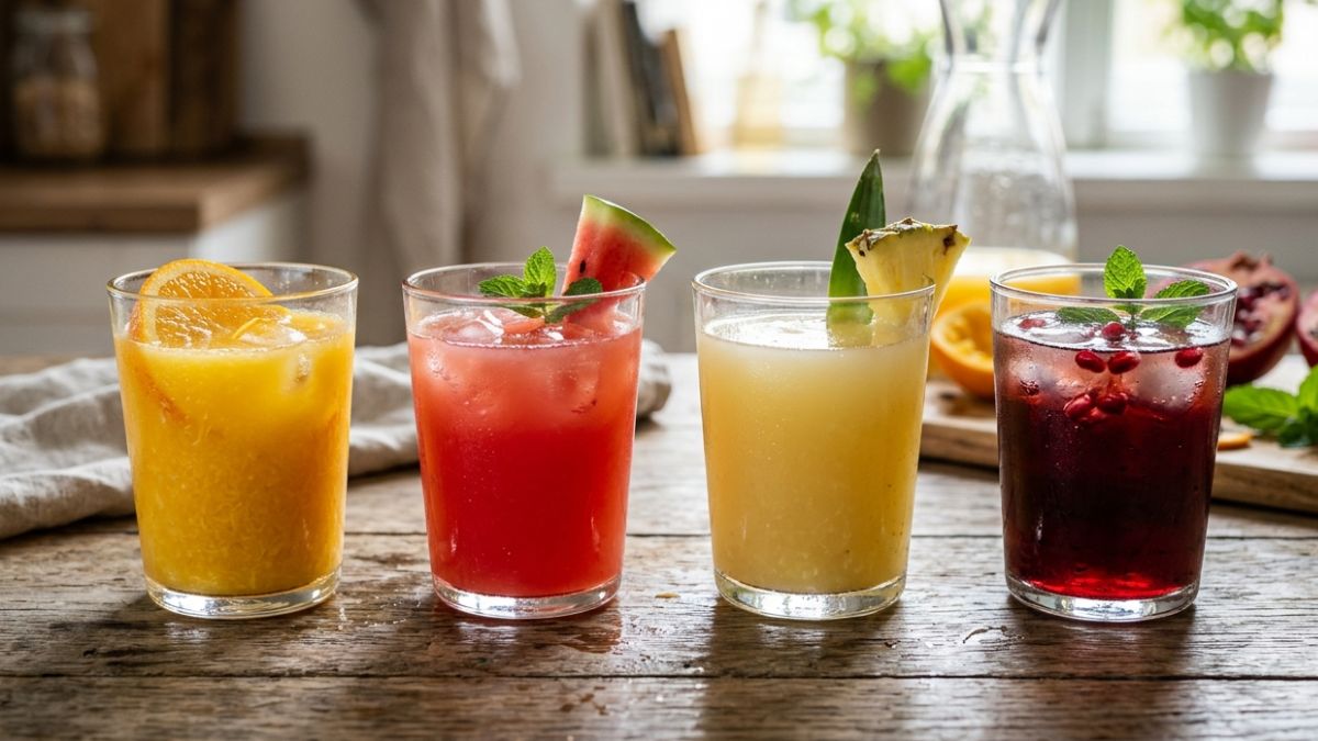 Zumo de fruta. Imagen especial