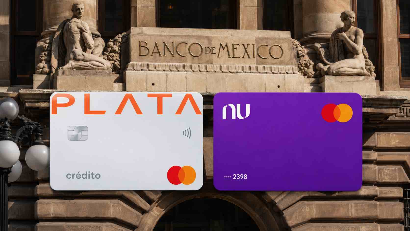 Nu y Banco Plata avanzan como bancos digitales en México y amplían la competencia en servicios financieros. Foto: Cortesía / IA.