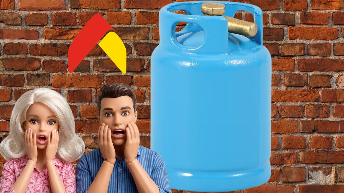 Gas LP en descuento por Bodega Aurrera. Imagen marca, IA, Canva
