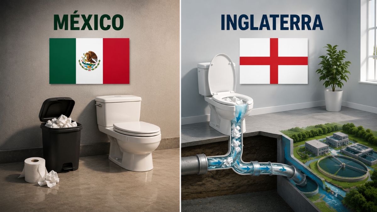 Costumbres WC México e Inglaterra. Imagen especial