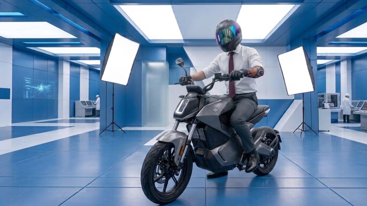 Motocicleta en Bodega Aurrera. Imagen especial
