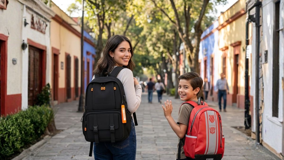 Coppel y sus mochilas. Imagen especial
